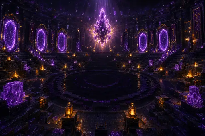 The minigames arena hall
