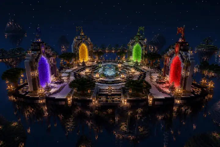 The RelicWorld hub island